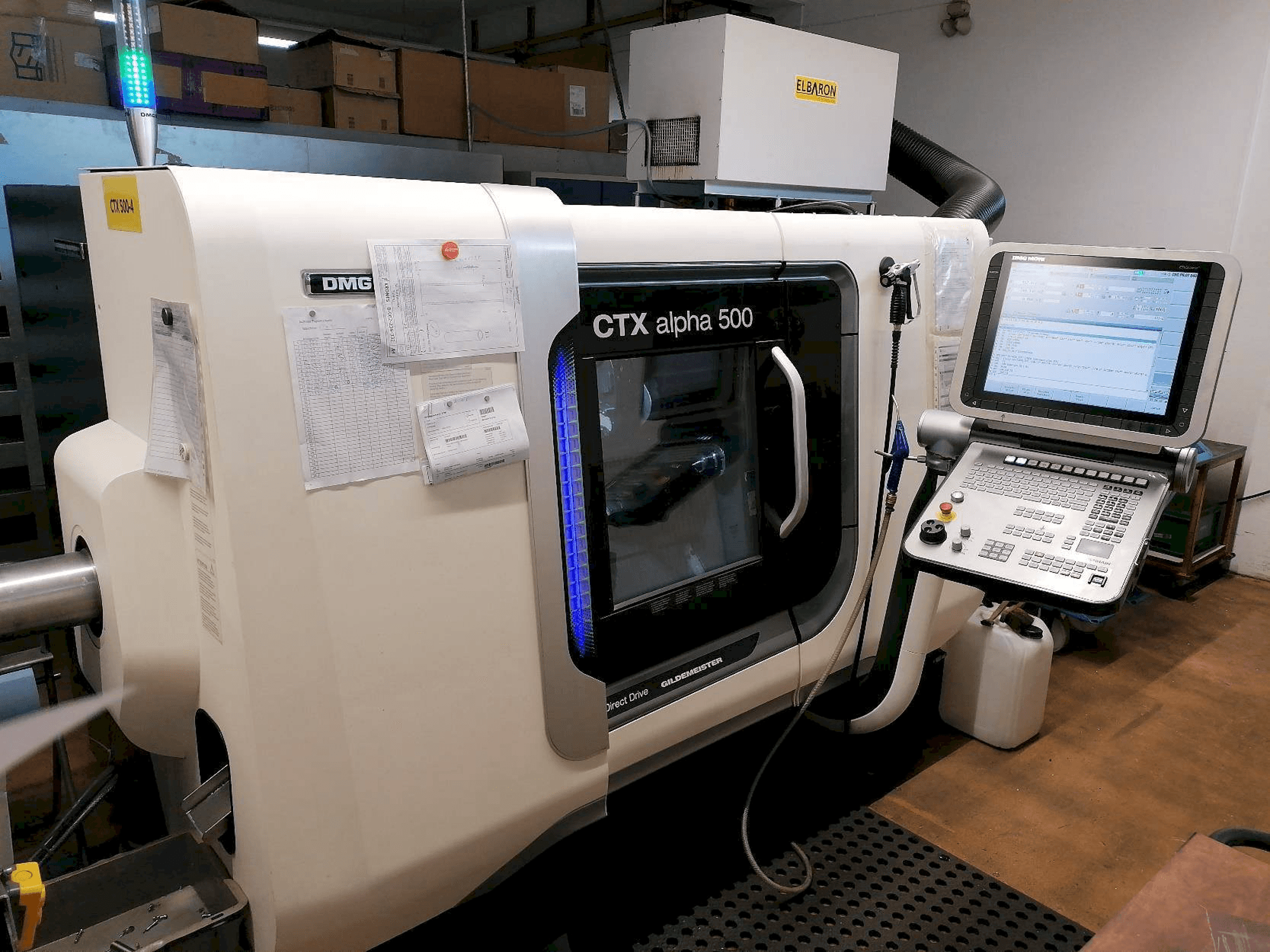 Makine DMG CTX Alpha 500 - Önden görünüm