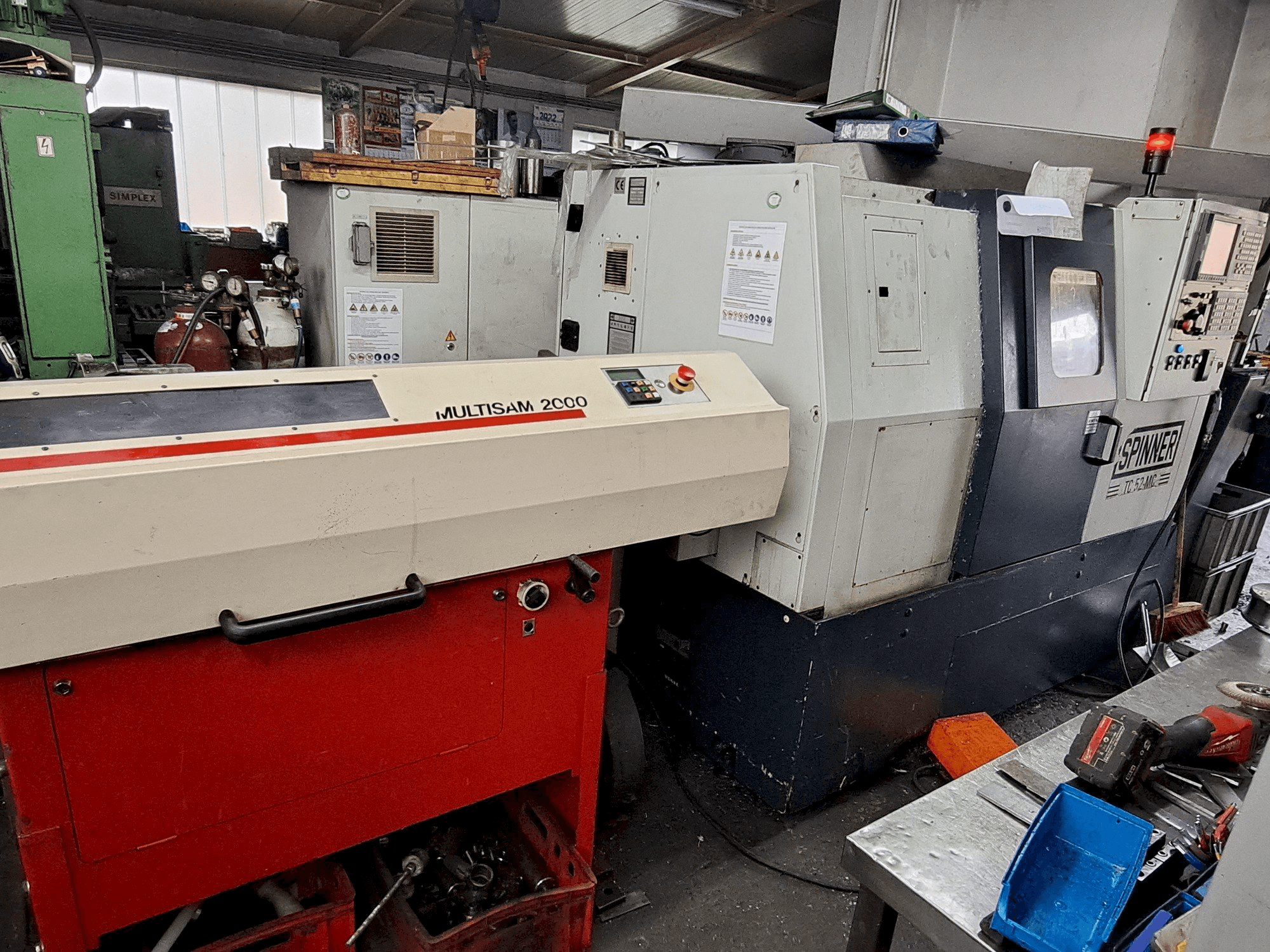 Makine SPINNER TC 52-MC - Önden görünüm