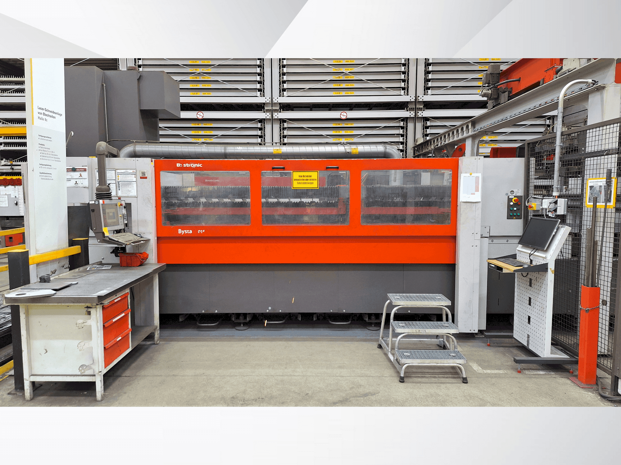 Makine Bystronic Bystar 3015 - Önden görünüm