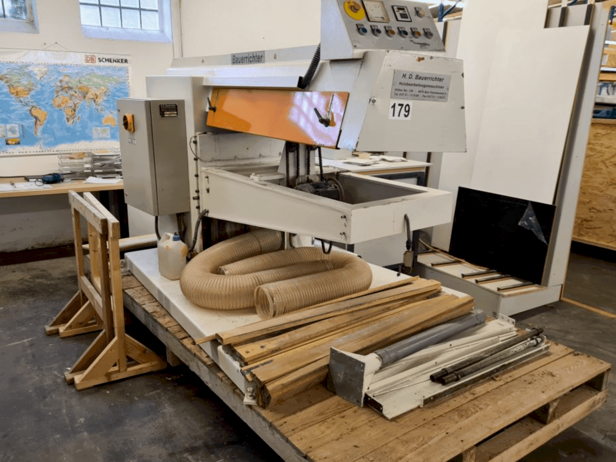 Makine BAUERRICHTER SL1 1350X3500 - Önden görünüm