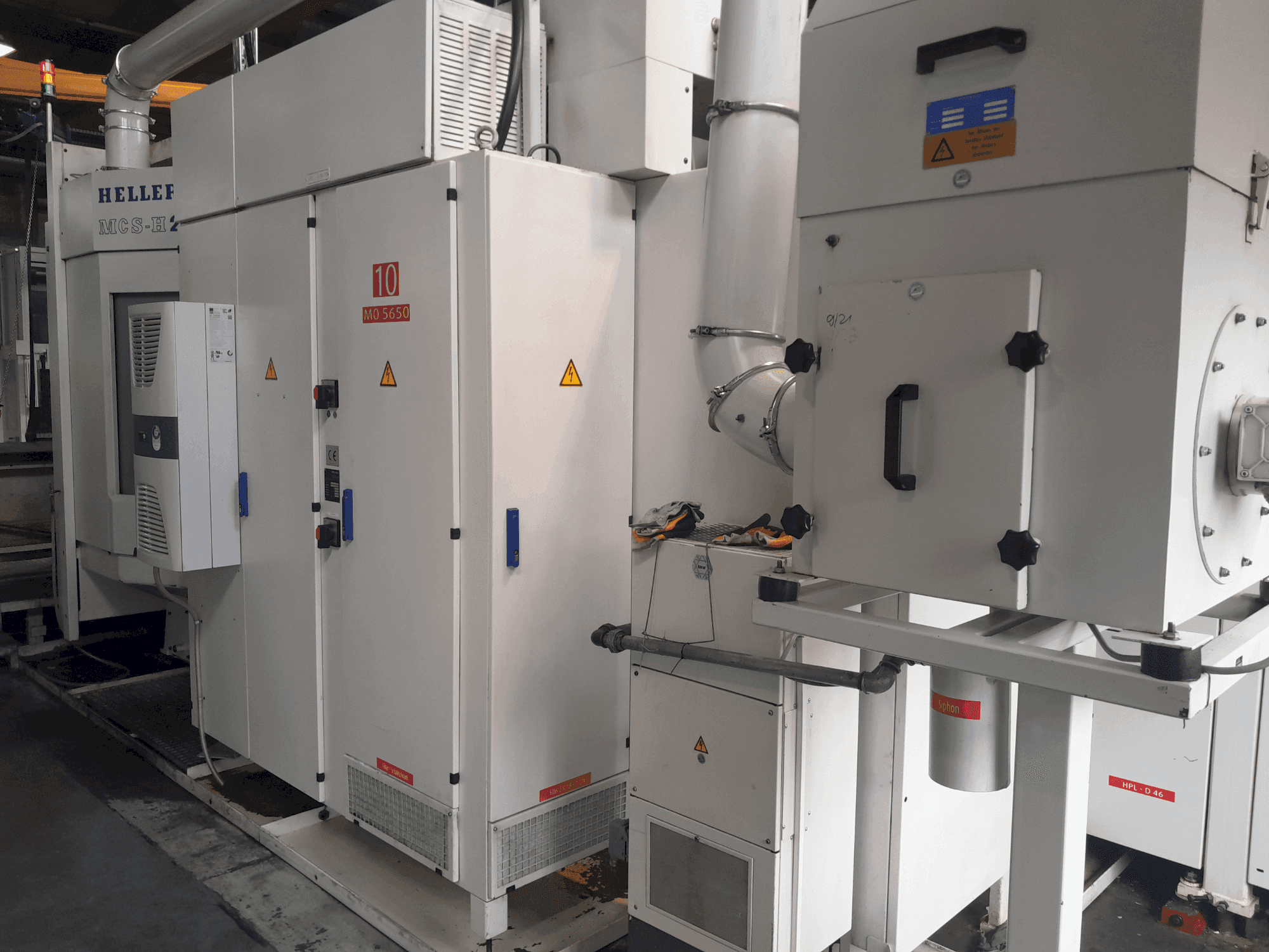 Makine HELLER MCS-H 250 - Önden görünüm