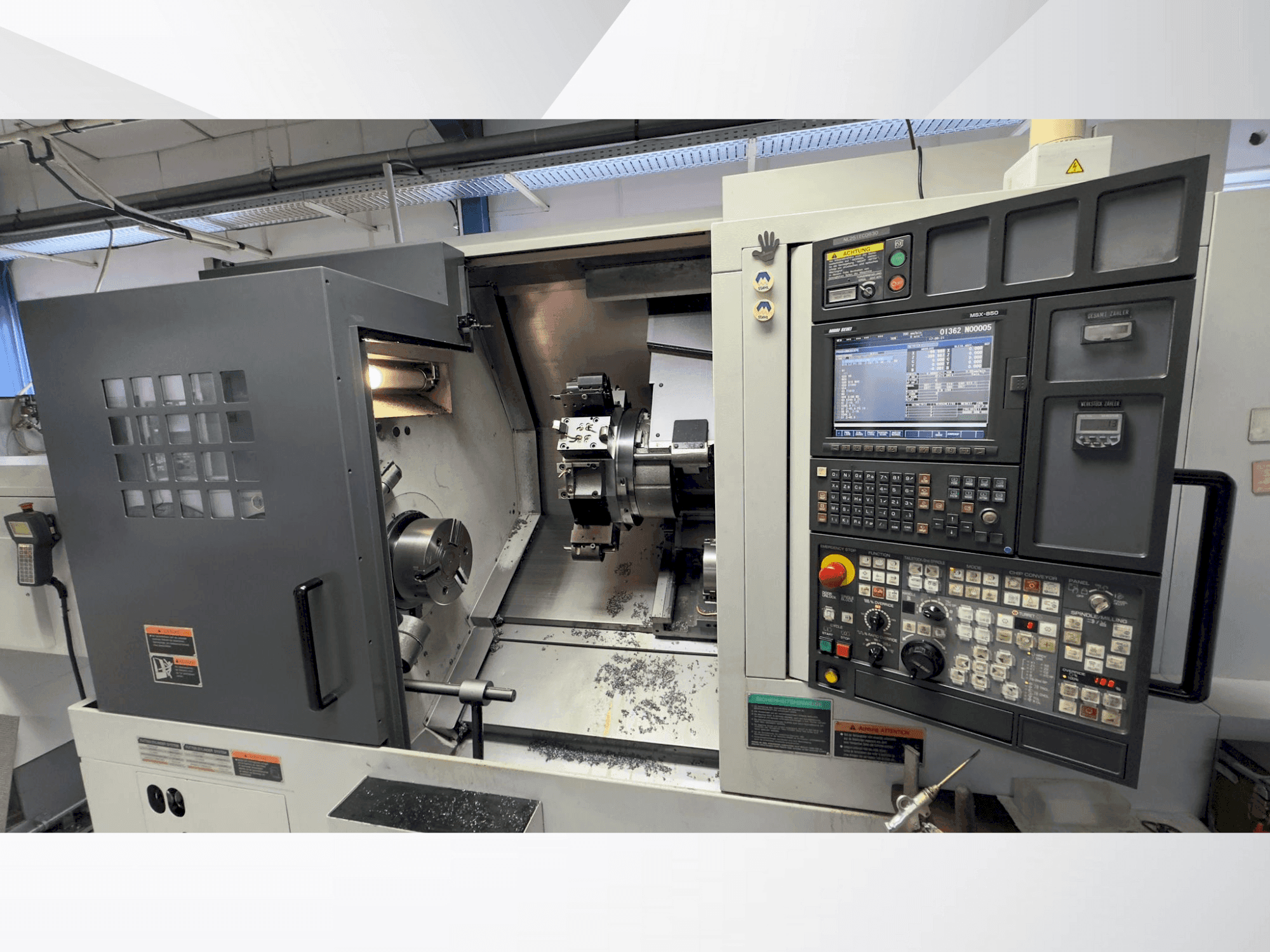 Makine MORI SEIKI NL 2500 SY/700 - Önden görünüm