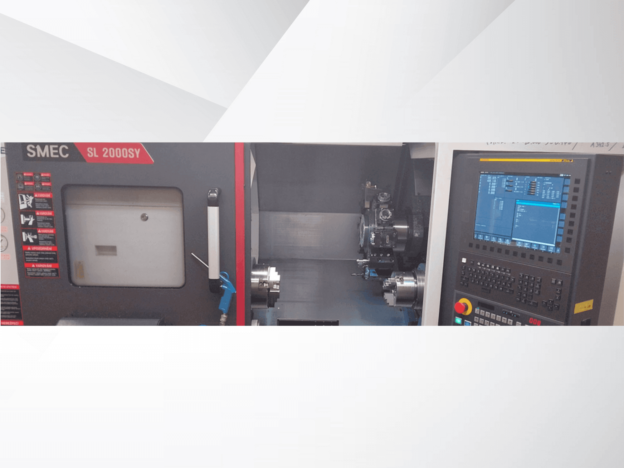 Makine SMEC SL 2000SY - Önden görünüm