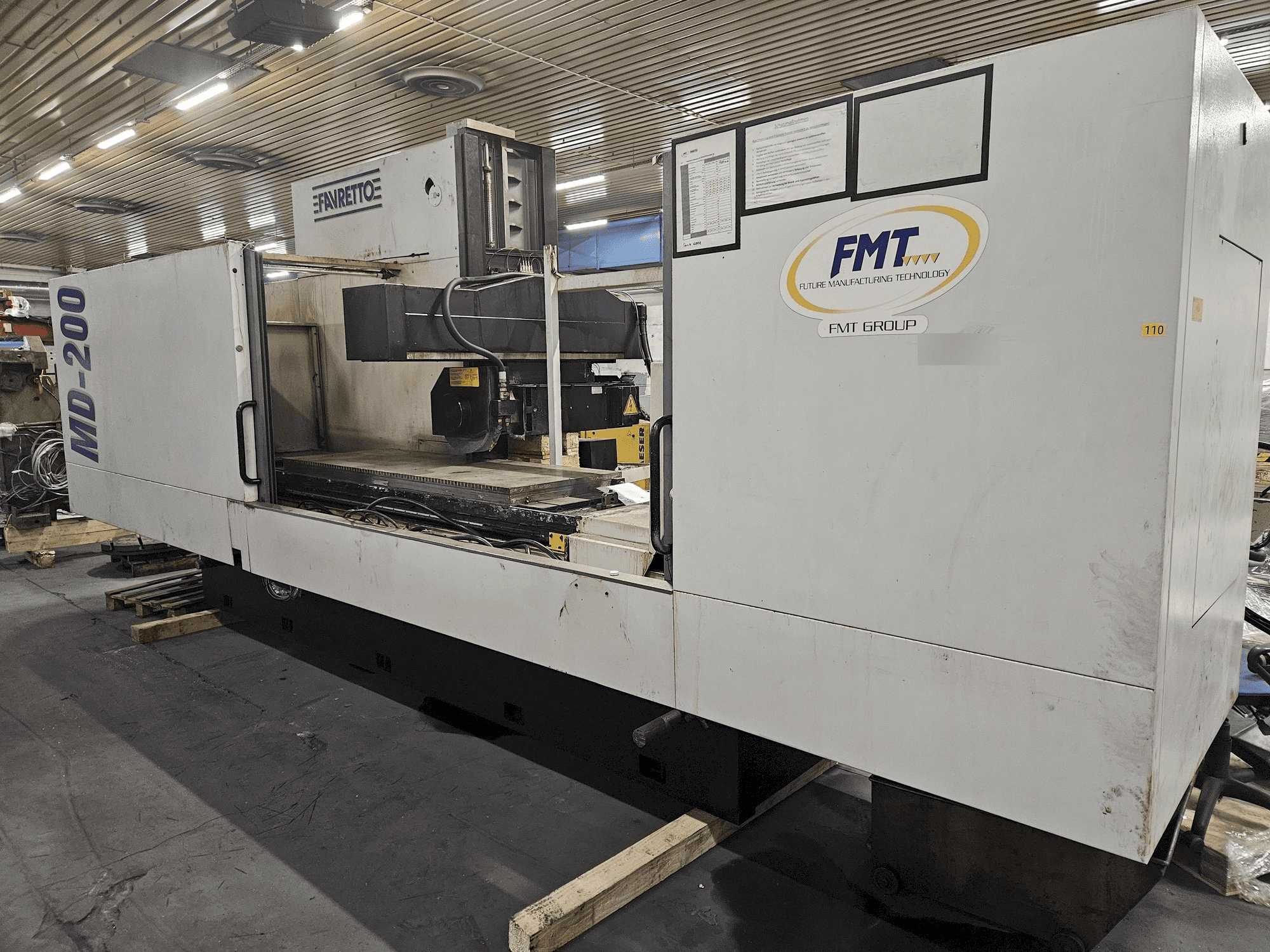 Makine FAVRETTO MD 200 - Önden görünüm
