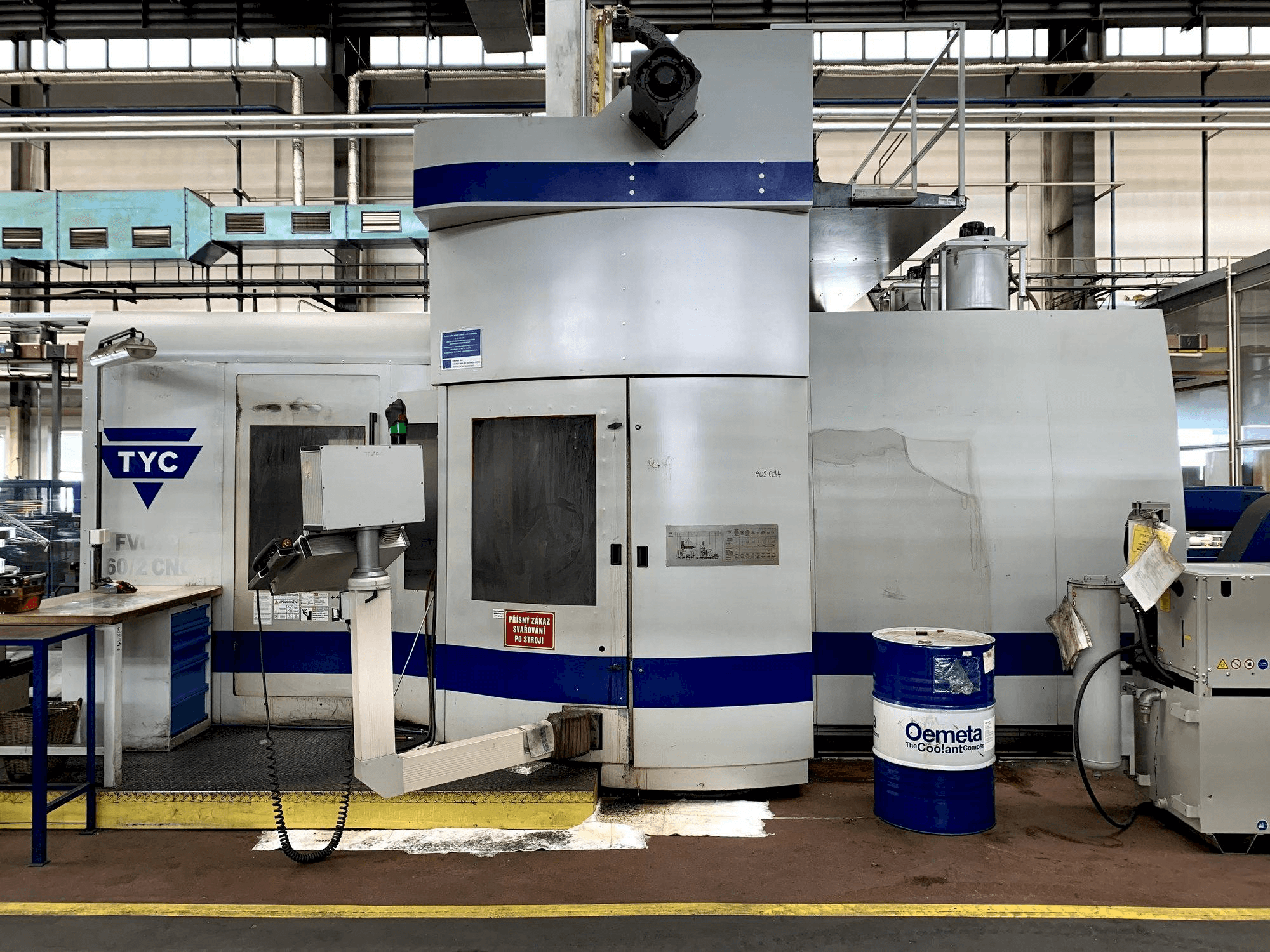 Makine TYC FVCTP 160/2 - Önden görünüm