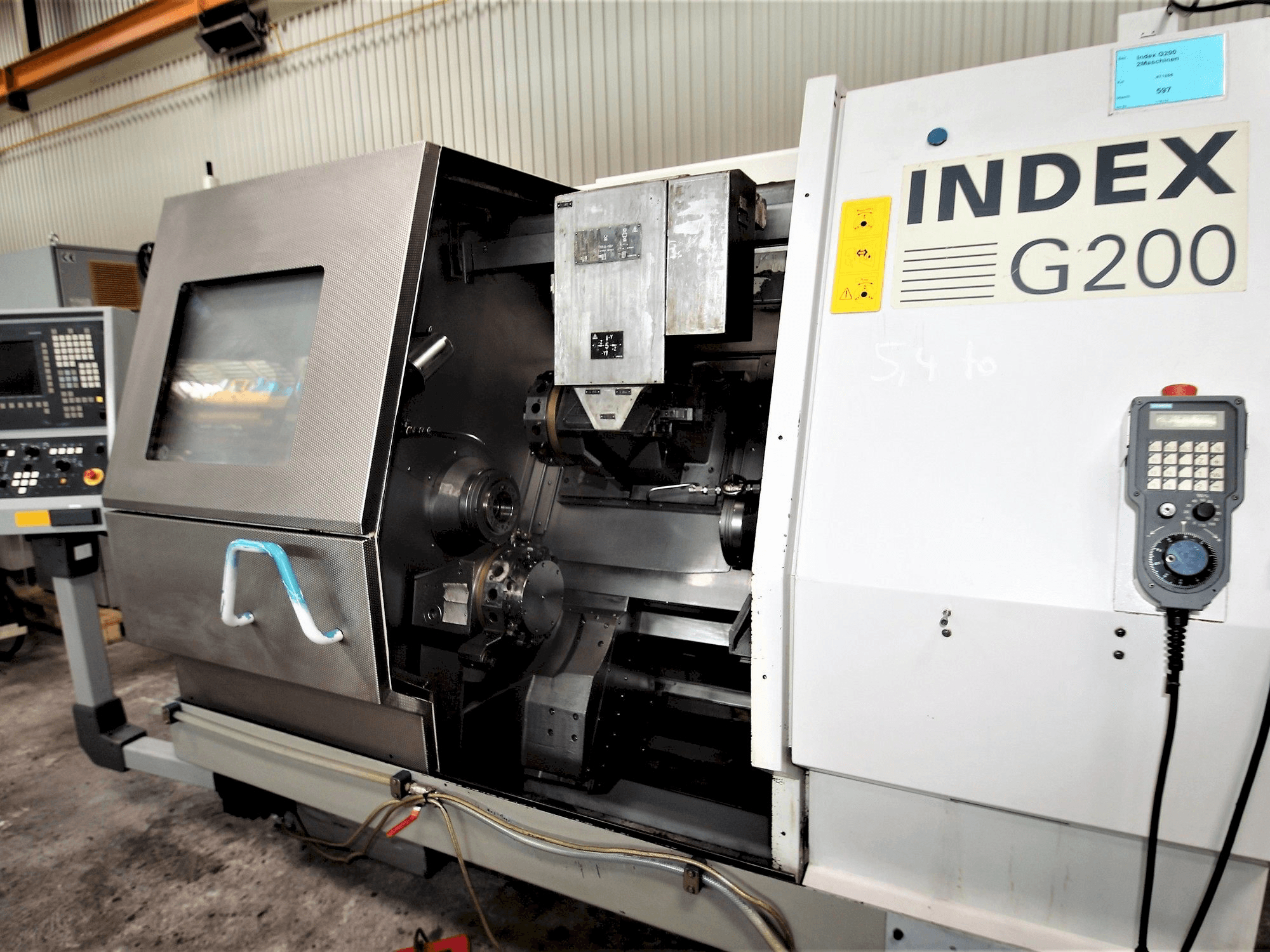 Makine Index G200 - Önden görünüm