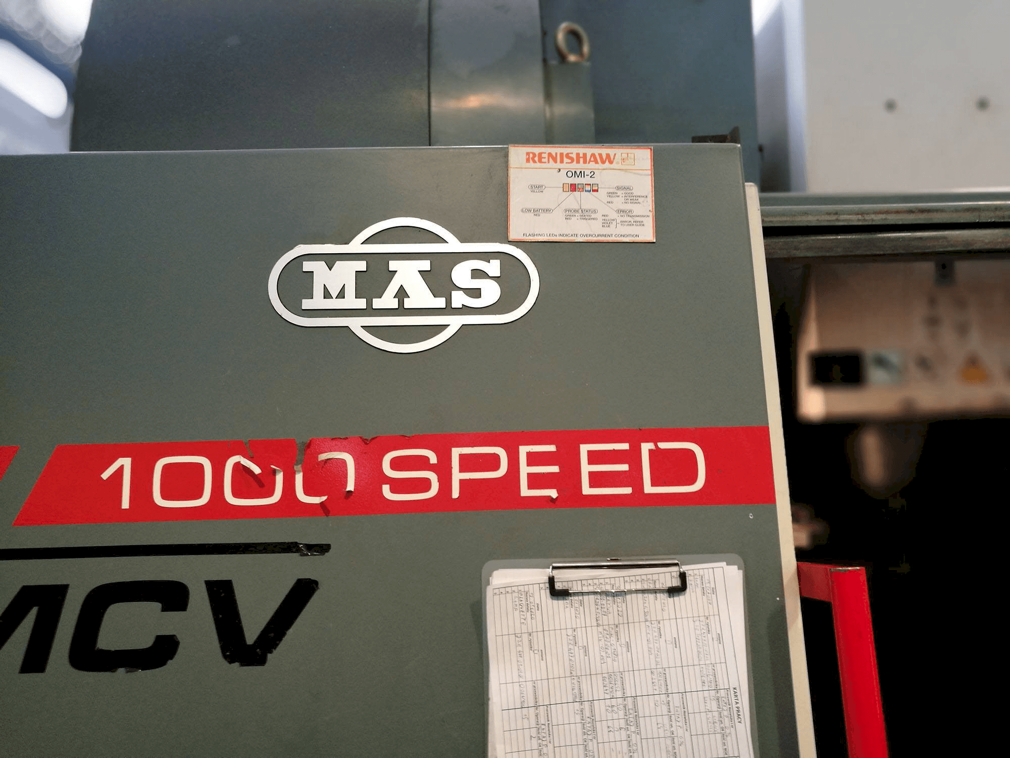 Makine KOVOSVIT MAS MCV 1000 SPEED - Önden görünüm