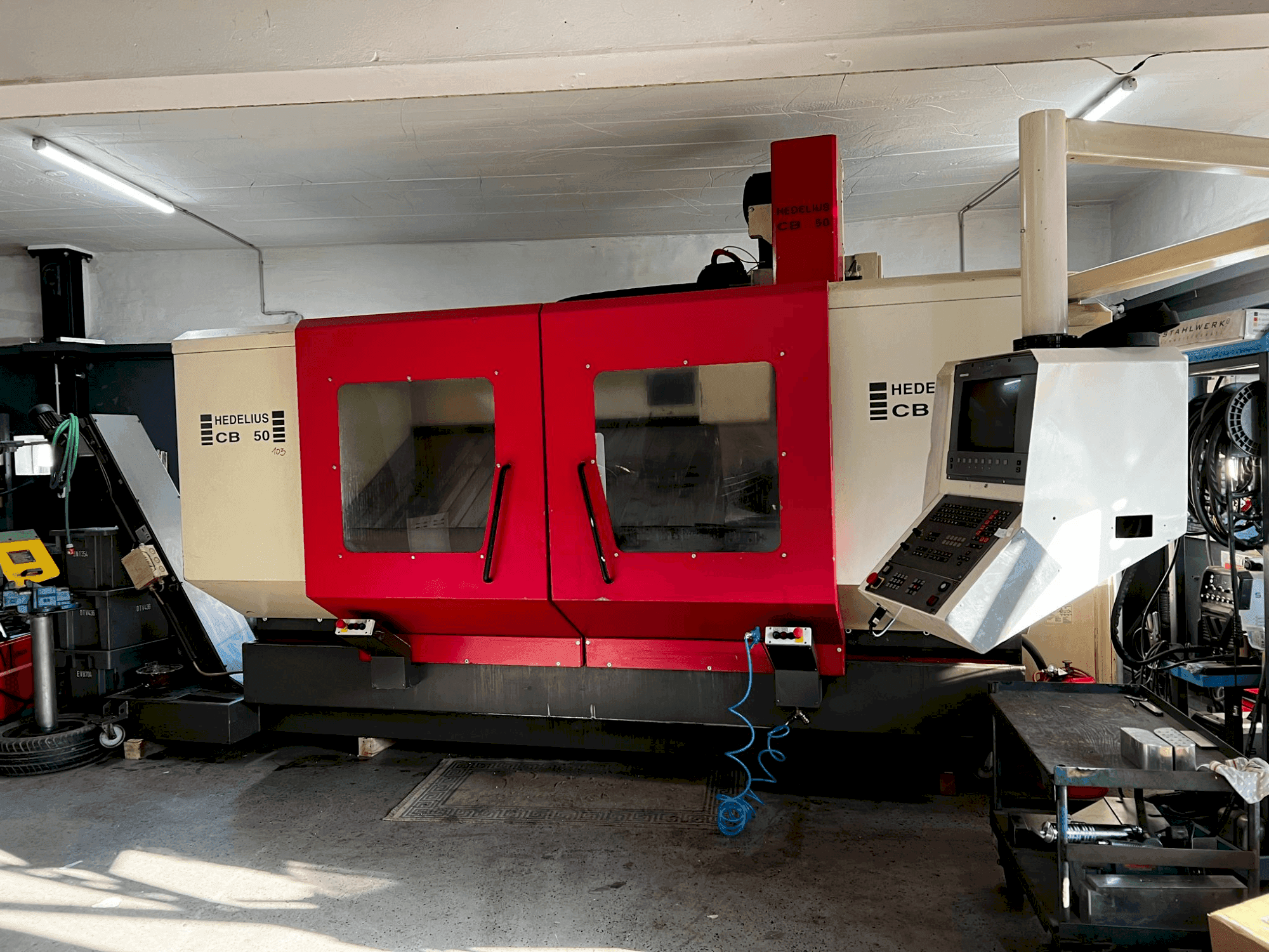 Makine HEDELIUS CB 50 - Önden görünüm