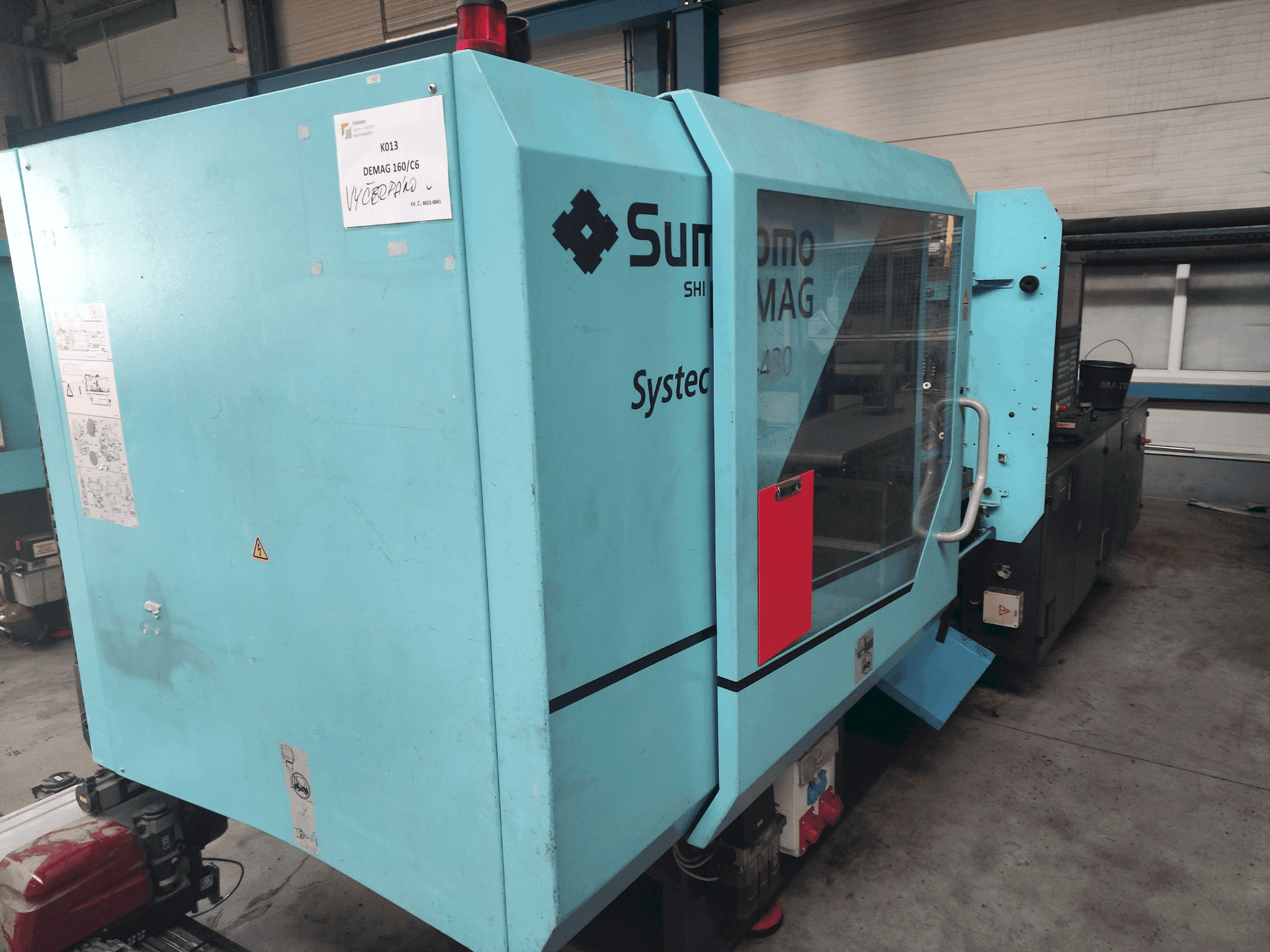 Makine DEMAG Systec 160-520/430 - Önden görünüm