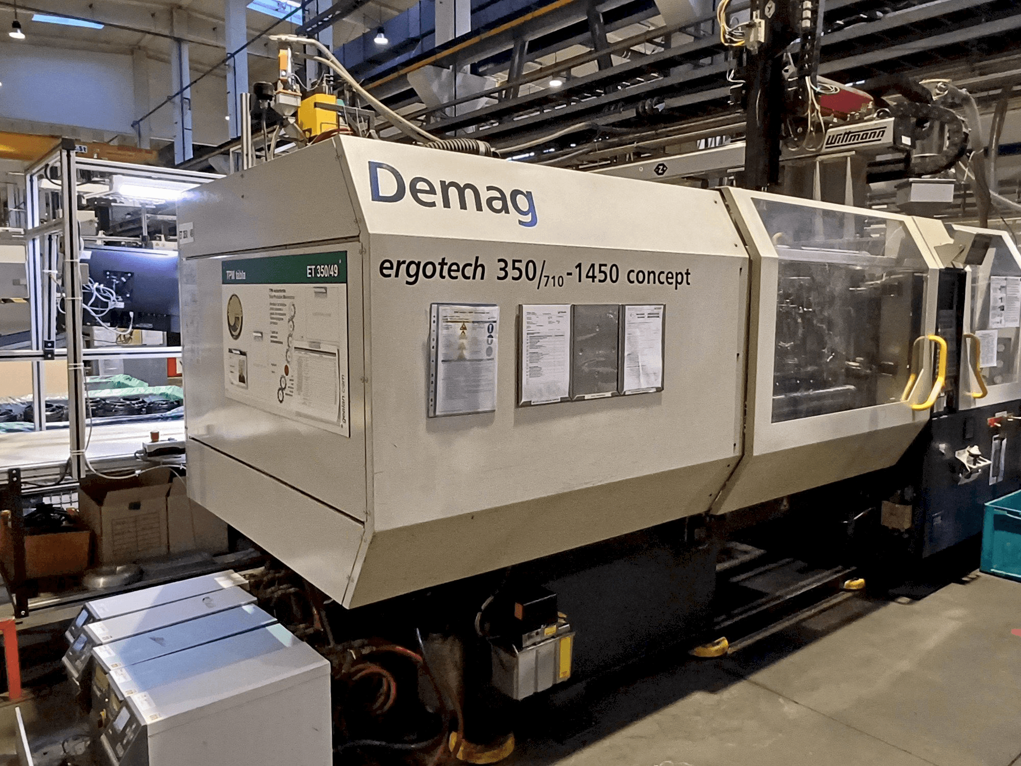 Makine SUMITOMO SHI DEMAG Ergotech 350 Concept - Önden görünüm