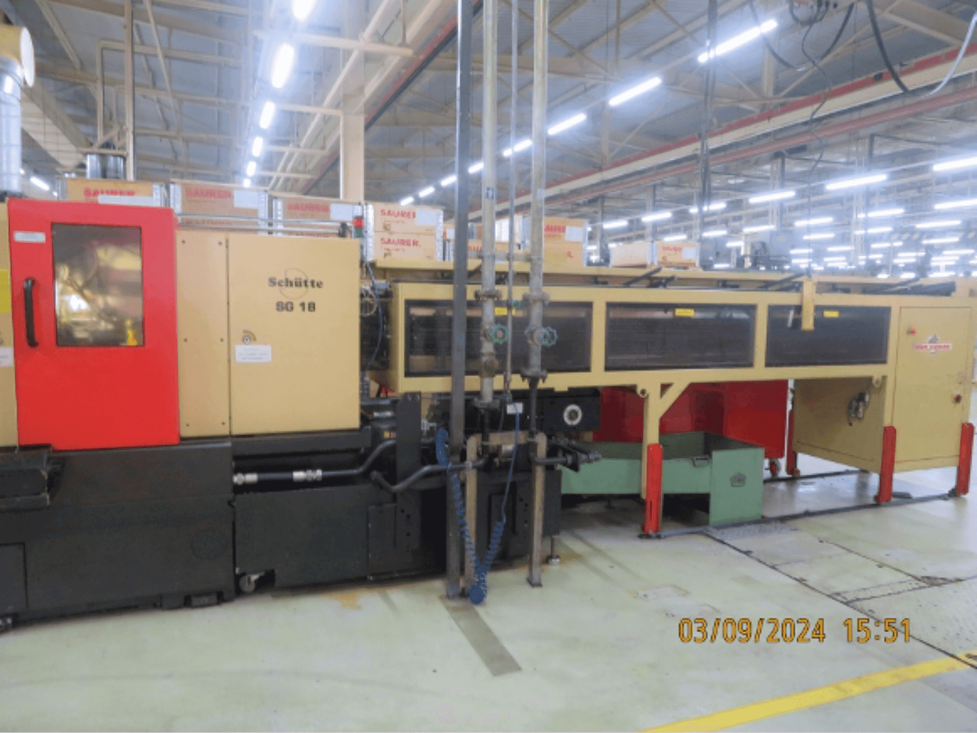 Makine Schütte SG18 - Önden görünüm