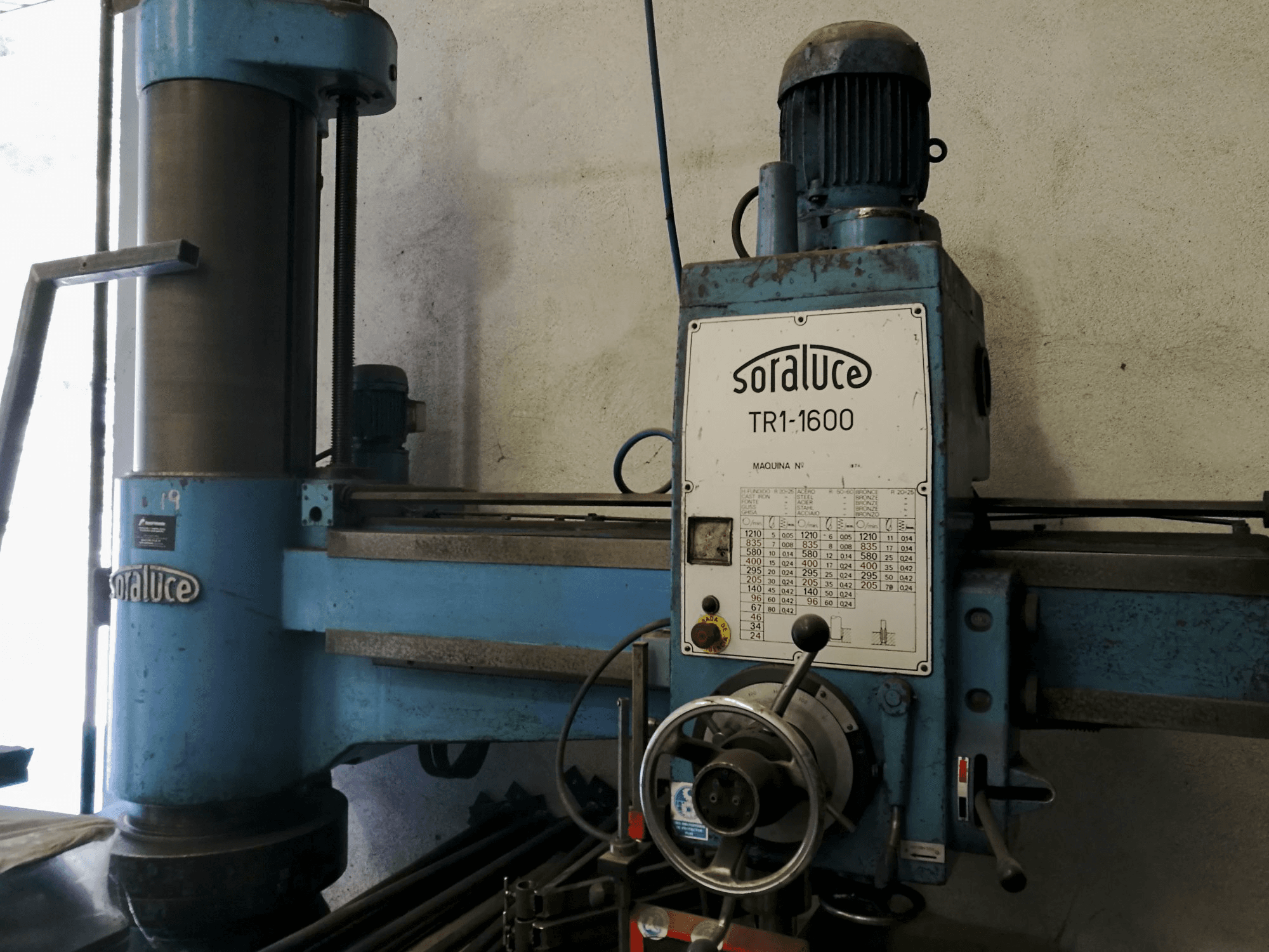 Makine Soraluce - Sağdan görünüm TR1-1600