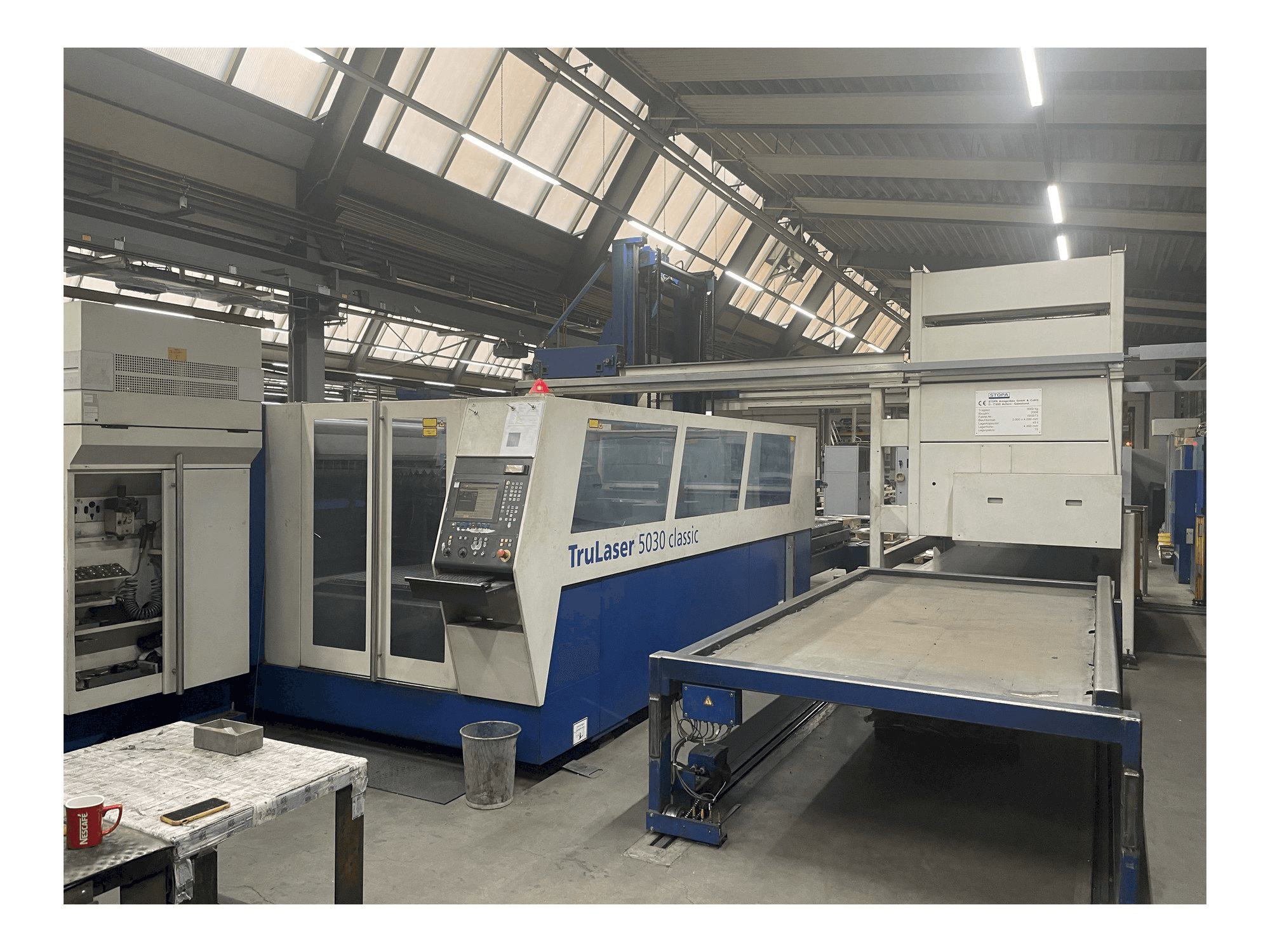 Makine Trumpf L5030 Classic + Pallet Master - Sağdan görünüm