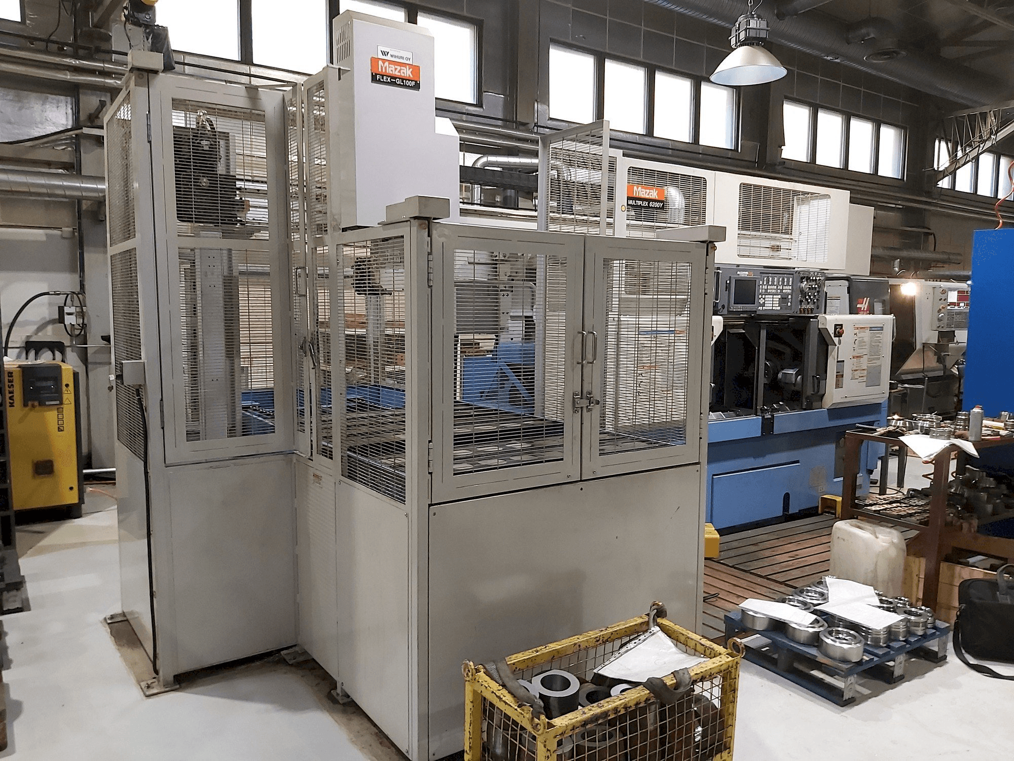 Makine Mazak Multiplex 6200Y + Gantry robot - Önden görünüm