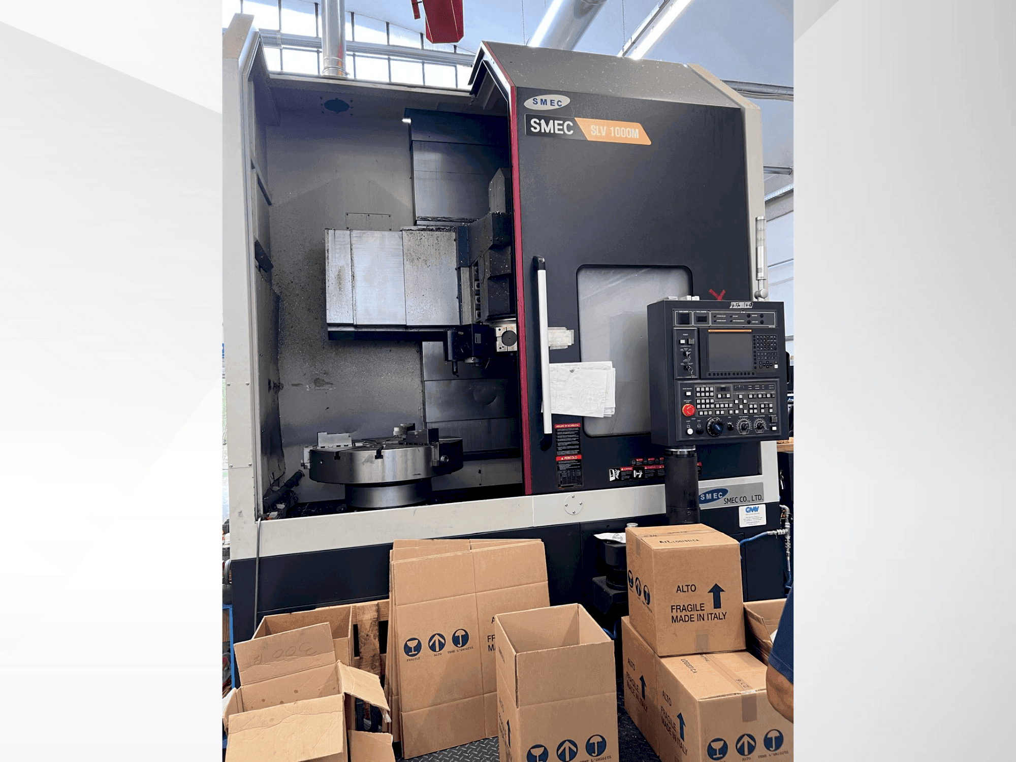 Makine SMEC SLV1000M - Önden görünüm