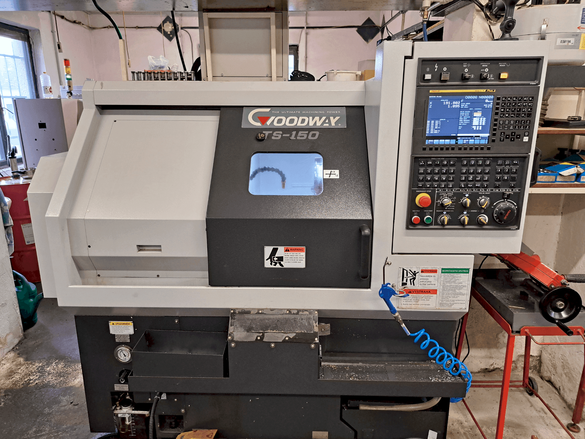 Makine Goodway TS-150 - Önden görünüm