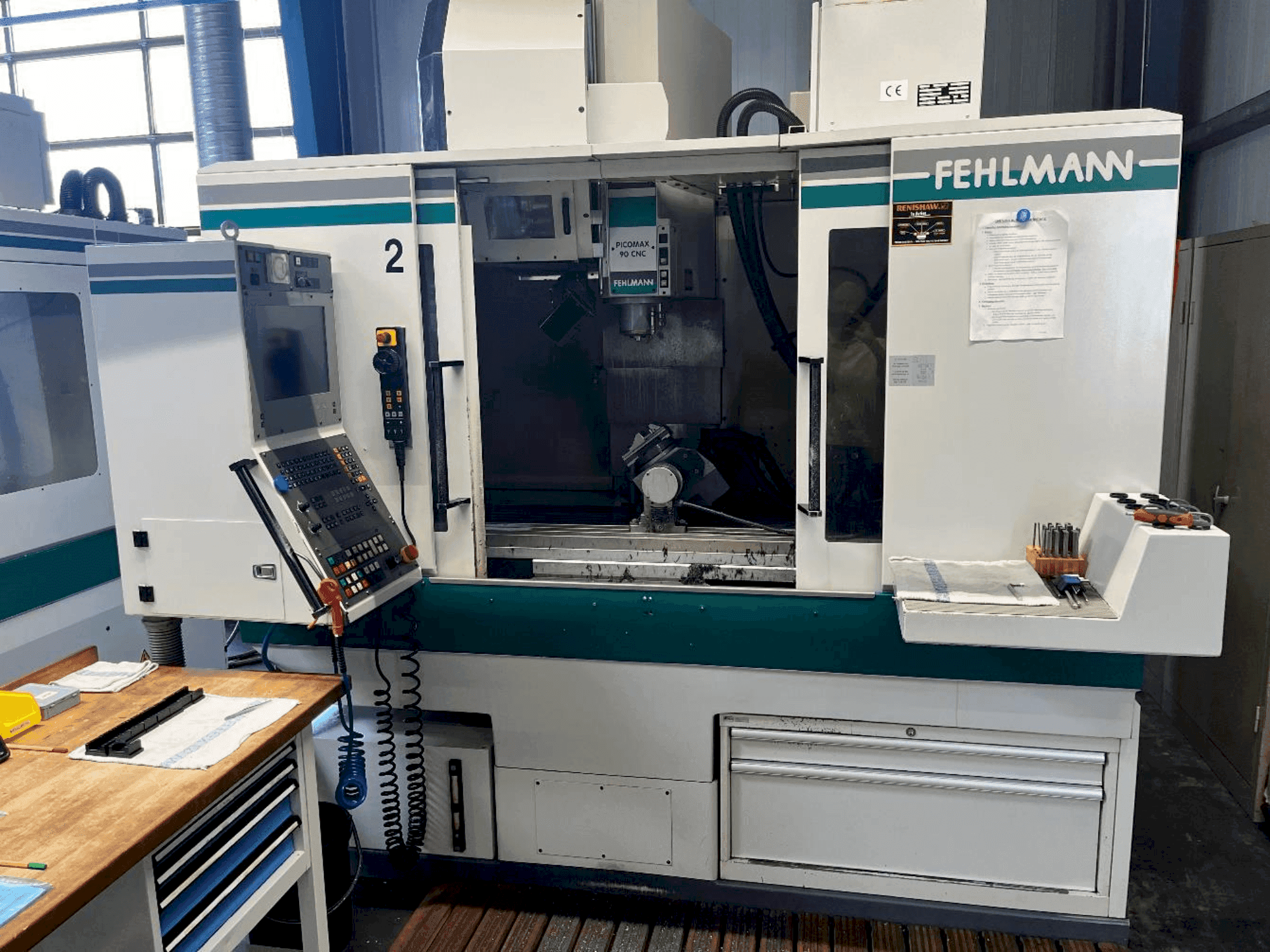 Makine FEHLMANN Picomax 90 CNC - Önden görünüm