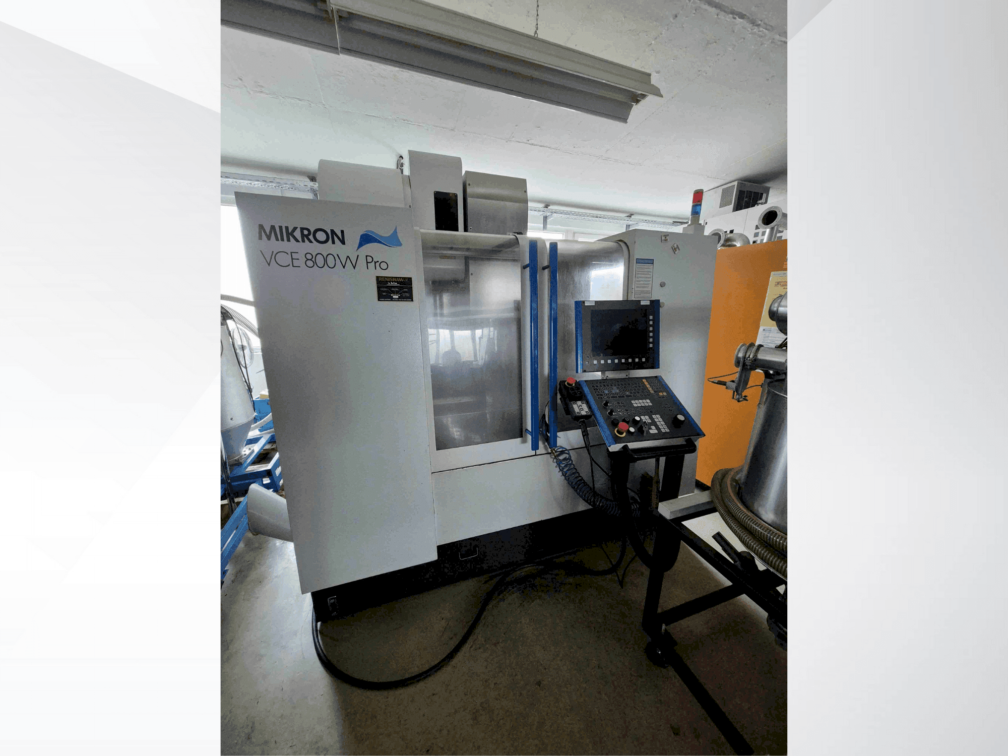 Makine MIKRON VCE 800W Pro - Önden görünüm