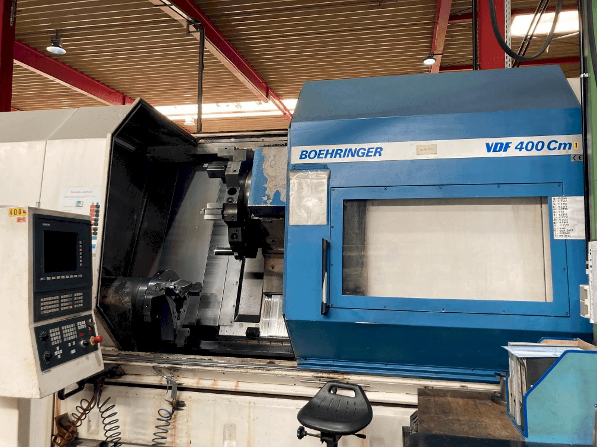 Makine BOEHRINGER C400 - Önden görünüm