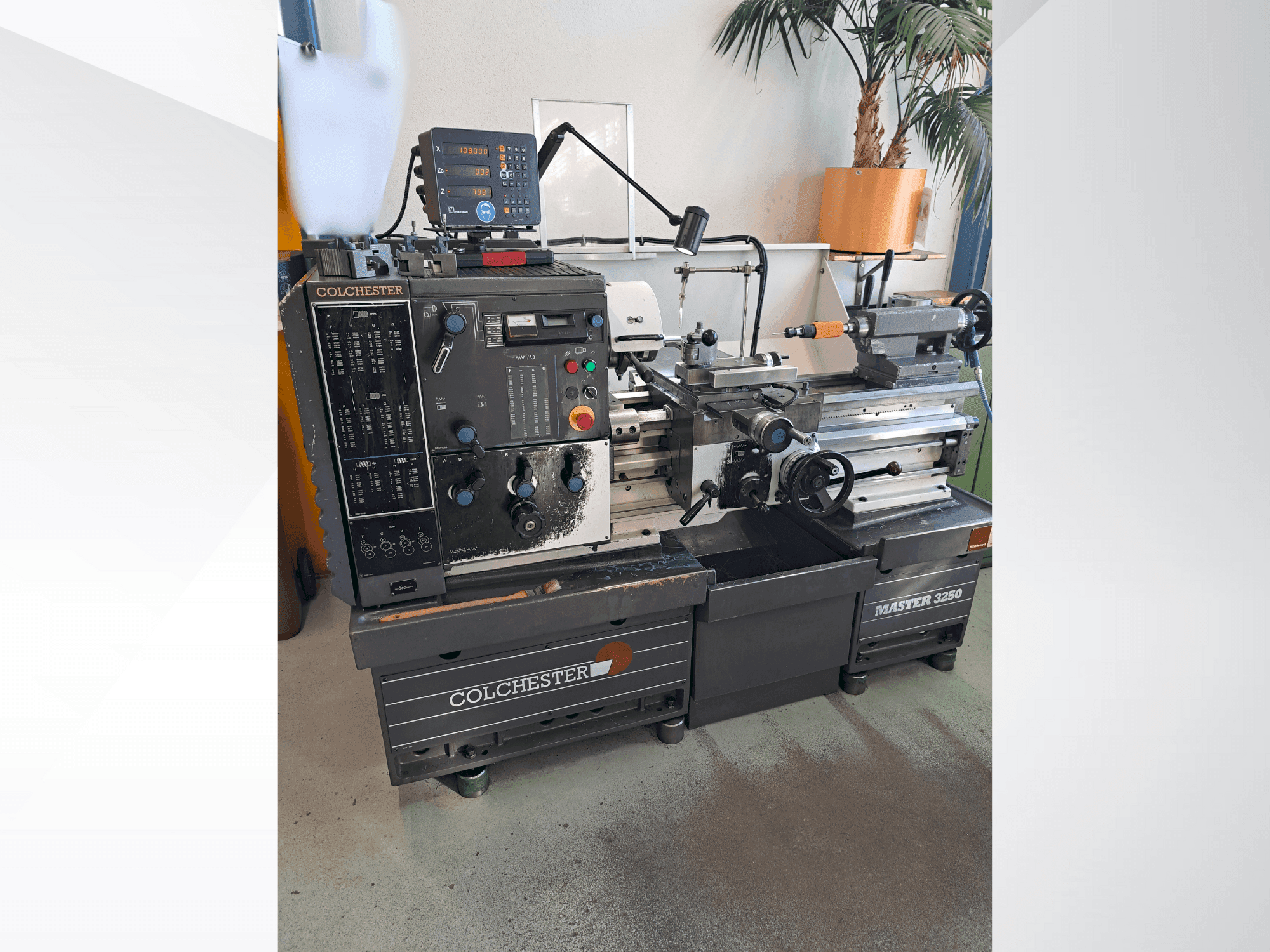 Makine Colchester Master 3250 - Önden görünüm