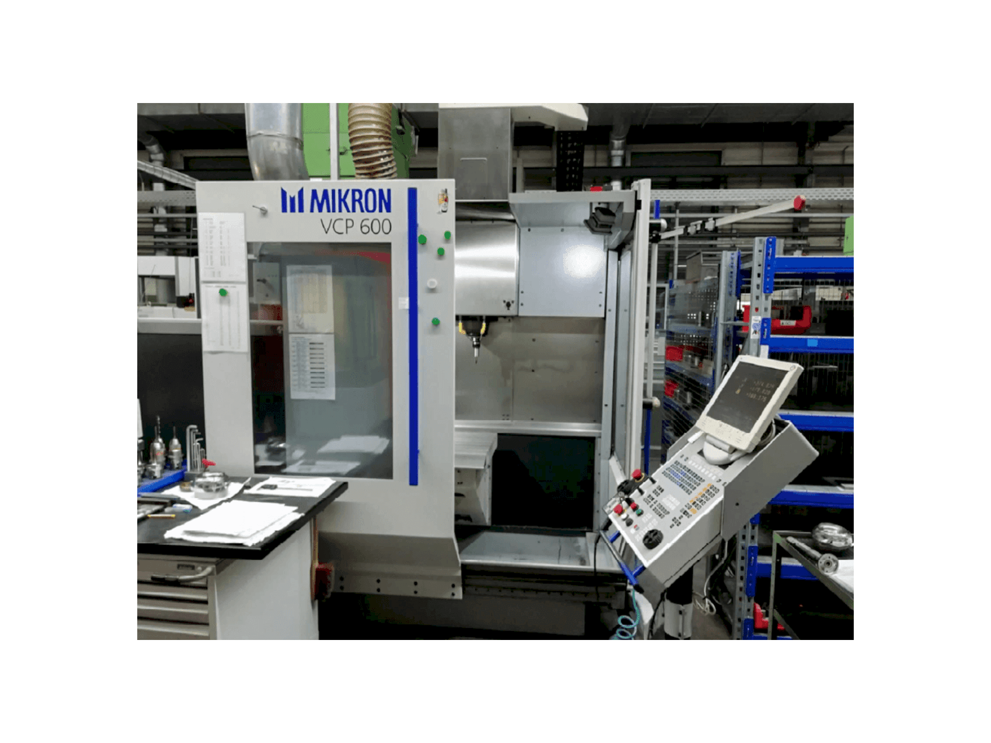 Makine MIKRON VCP 600 - Önden görünüm
