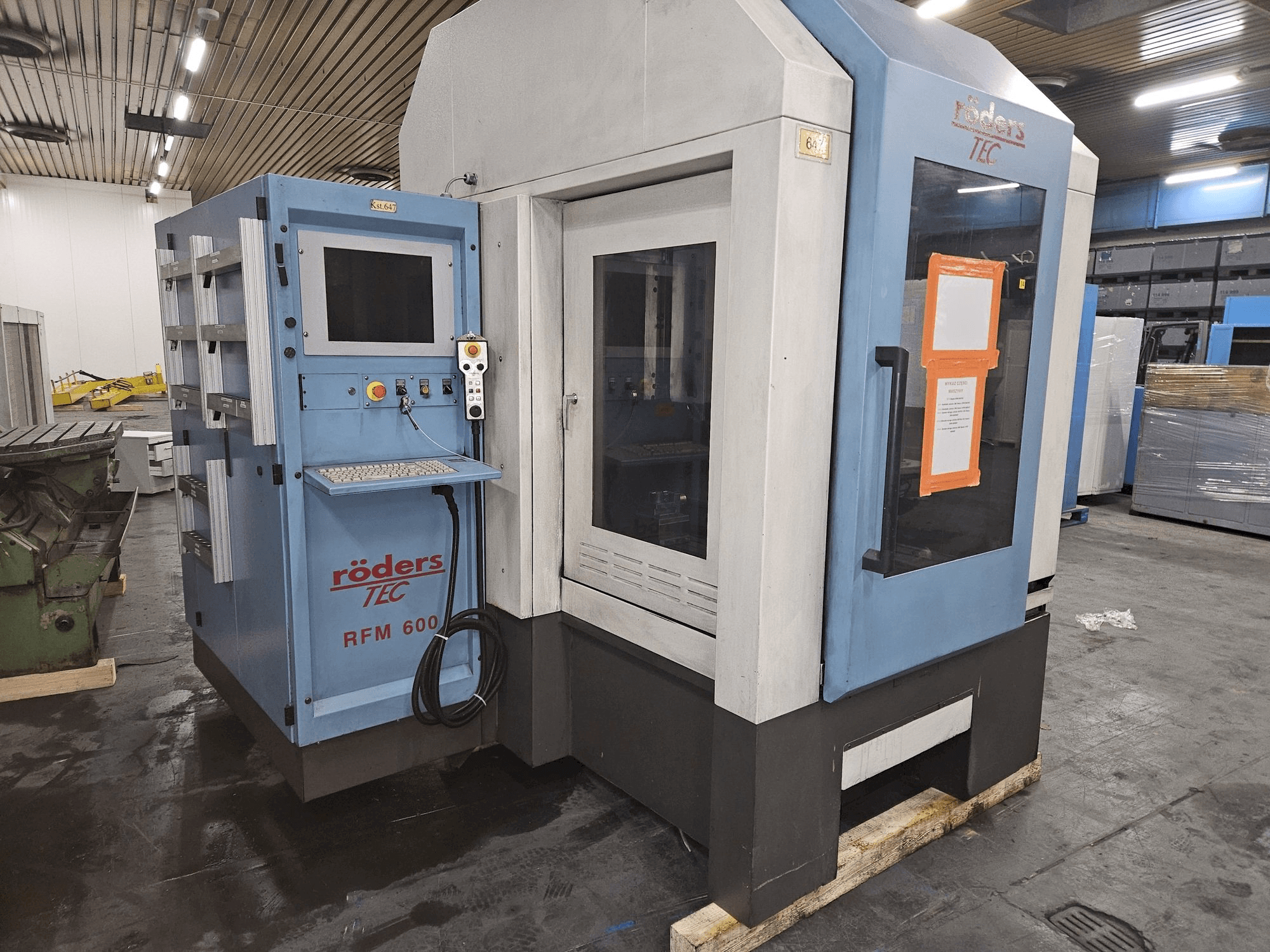 Makine RÖDERS RFM 600/2 - Önden görünüm