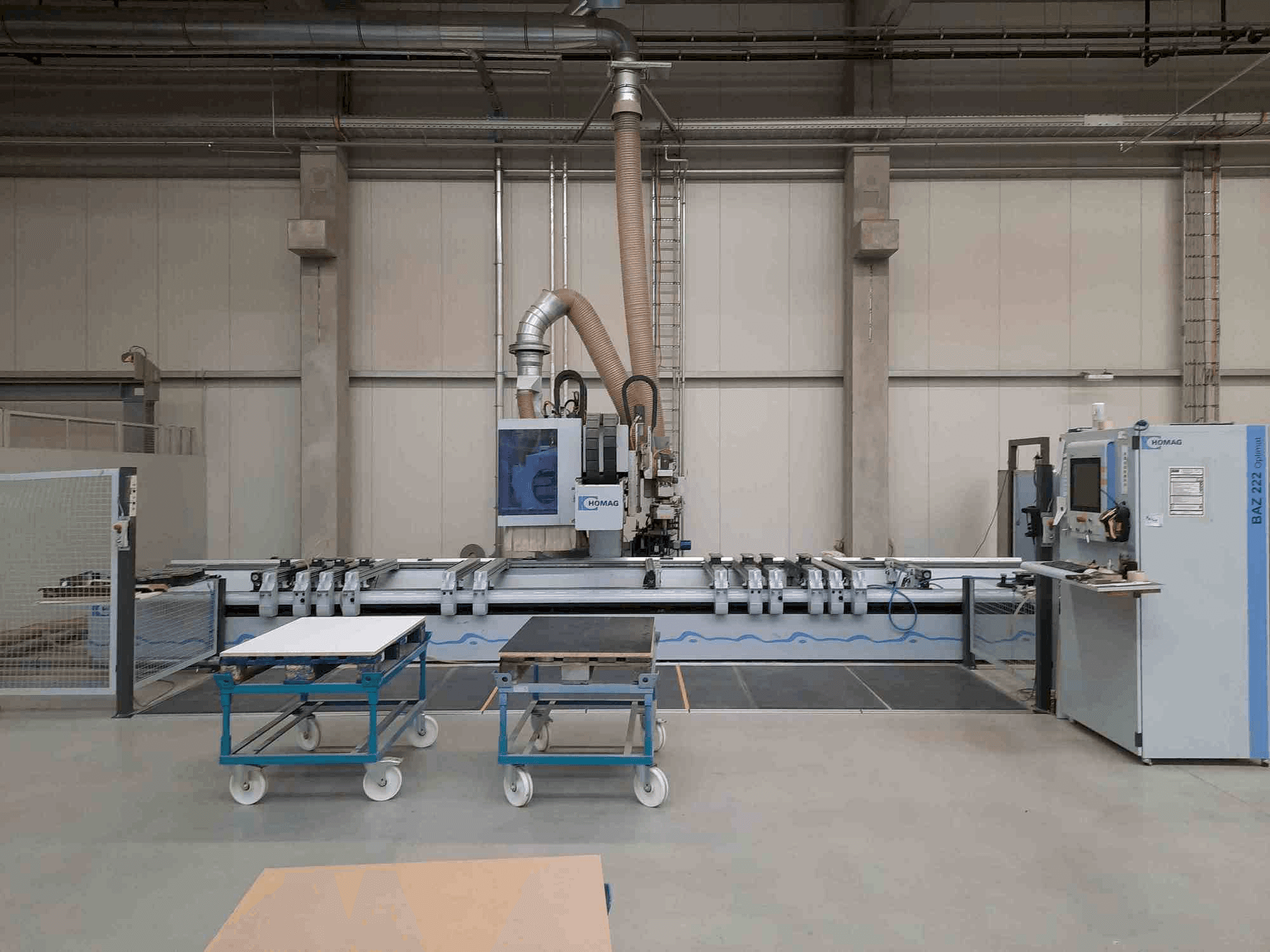 Makine HOMAG OPTIMAT BAZ222/60/K - Önden görünüm