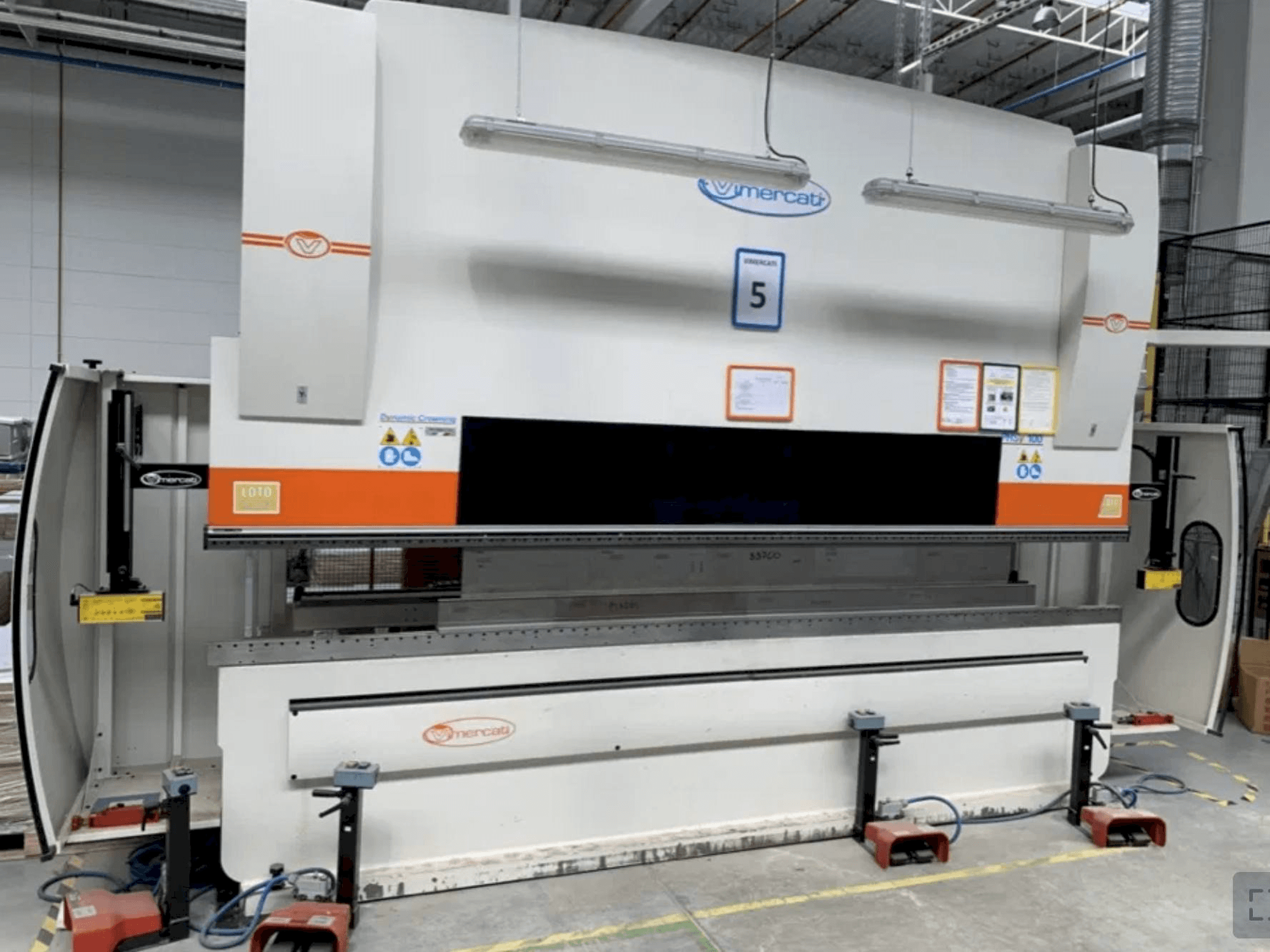 Makine Vimercati PHSY 100x4080 - Önden görünüm