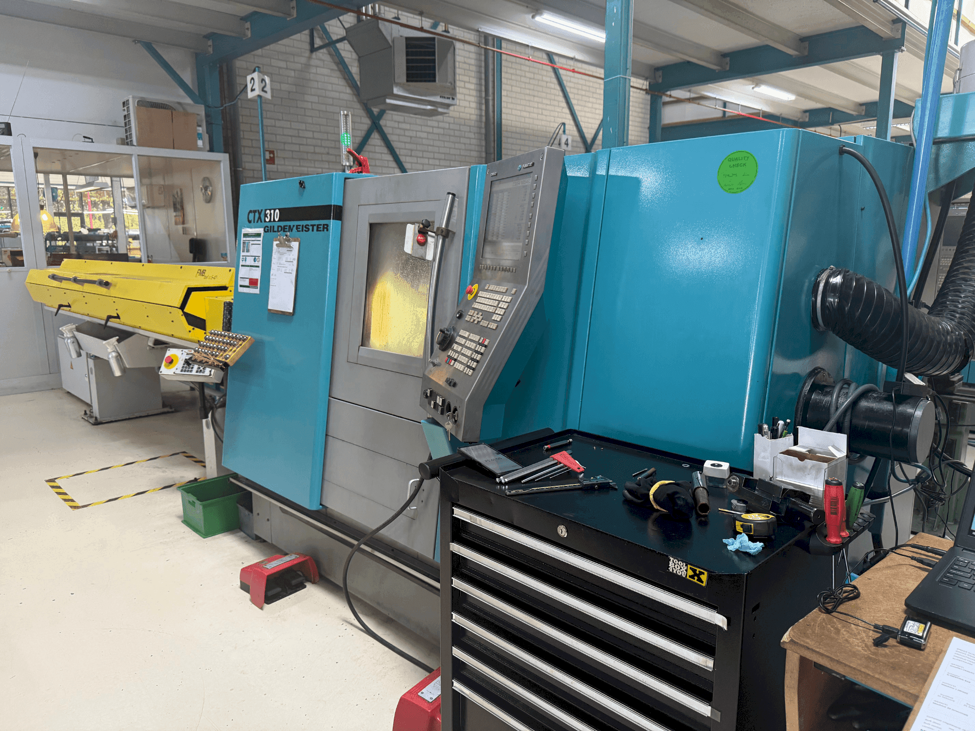 Makine DMG Gildemeister CTX 310 - Önden görünüm