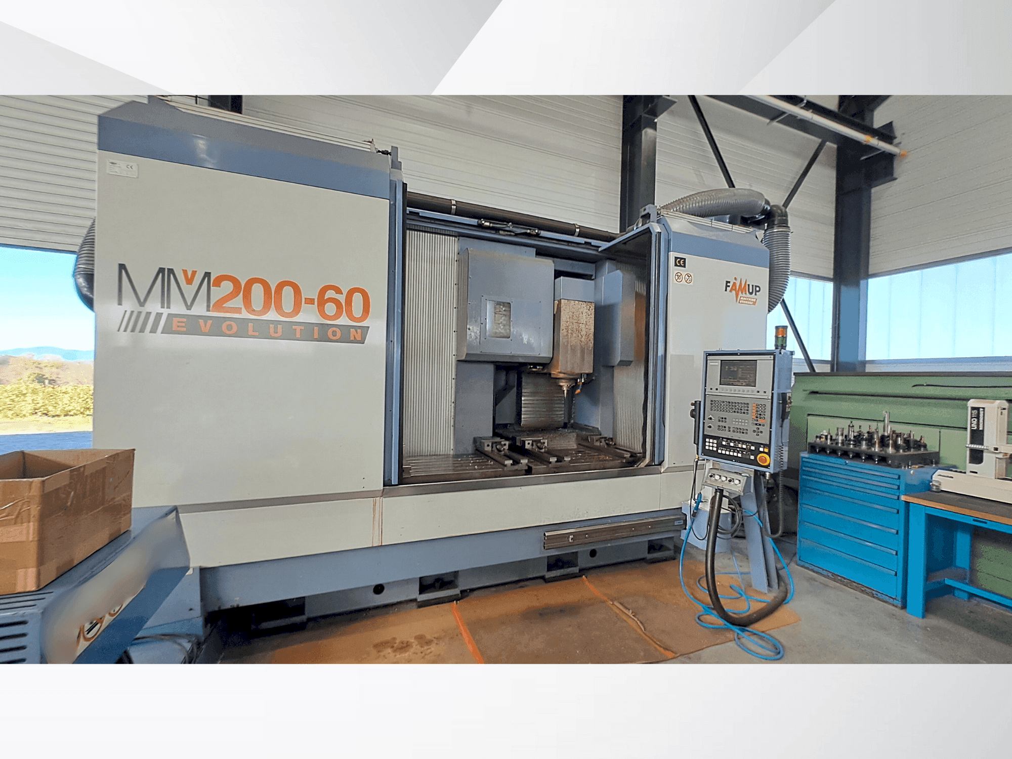 Makine FAMUP MMV 200/60 - Önden görünüm