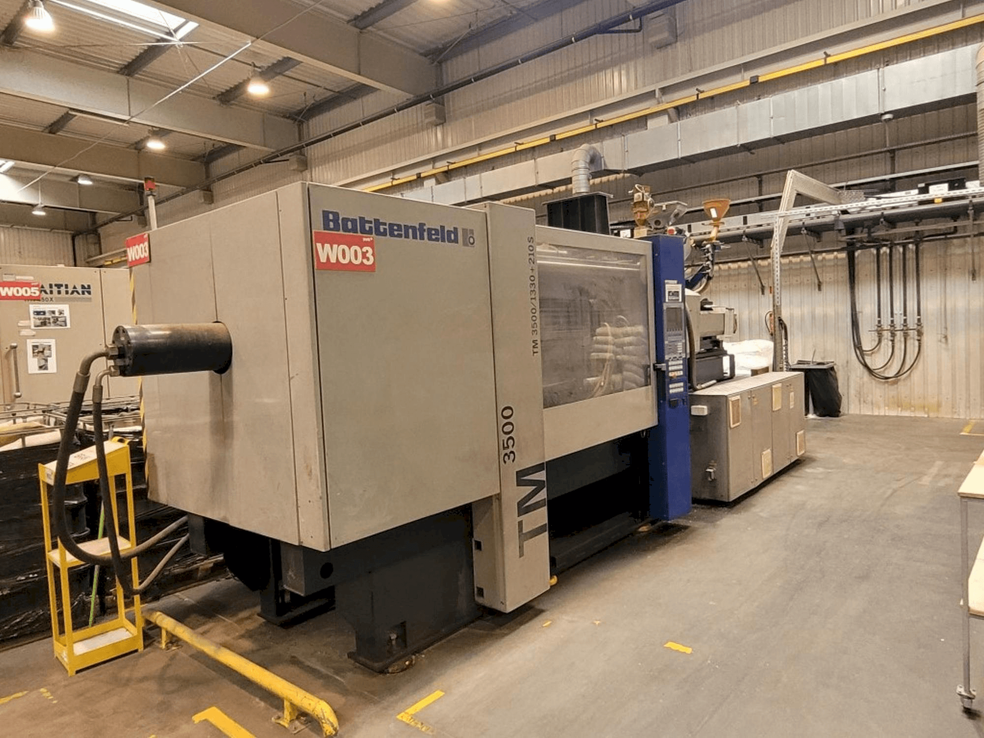 Makine Battenfeld TM 3500/1330+210S - Önden görünüm