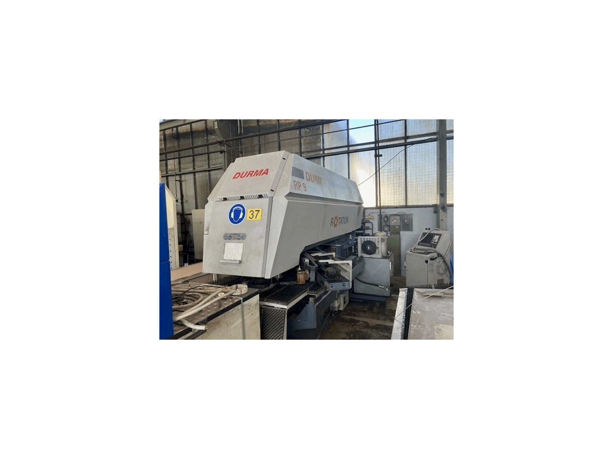 Makine Durma RP9 1250x20 - Önden görünüm