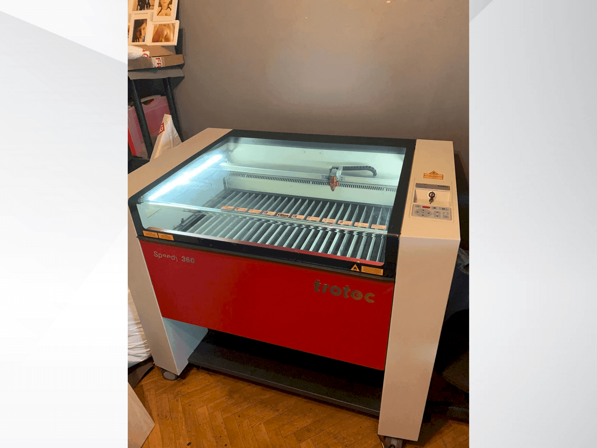 Makine Trotec Speedy 360 - Önden görünüm