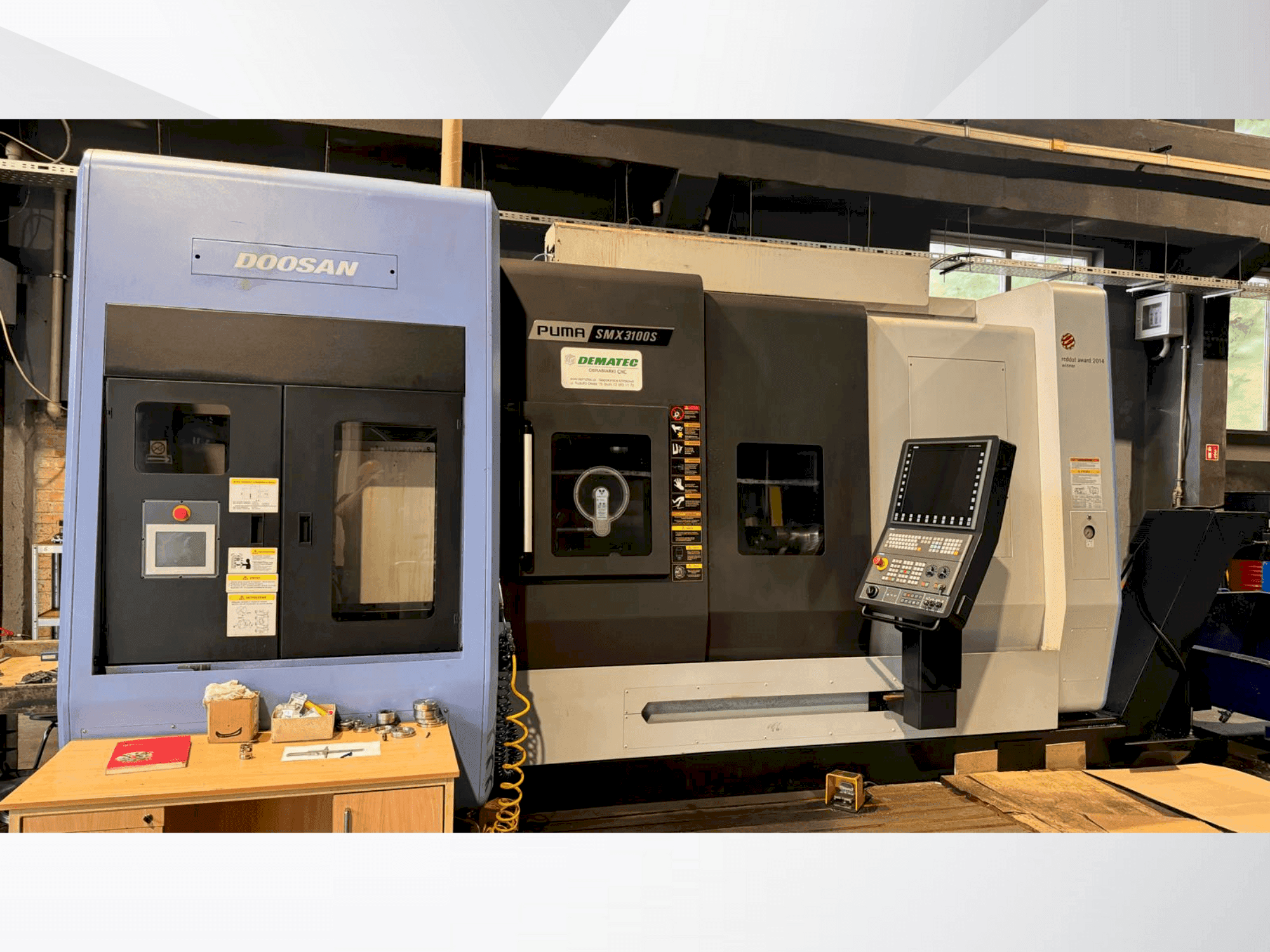 Makine DOOSAN PUMA SMX 3100 S - Önden görünüm