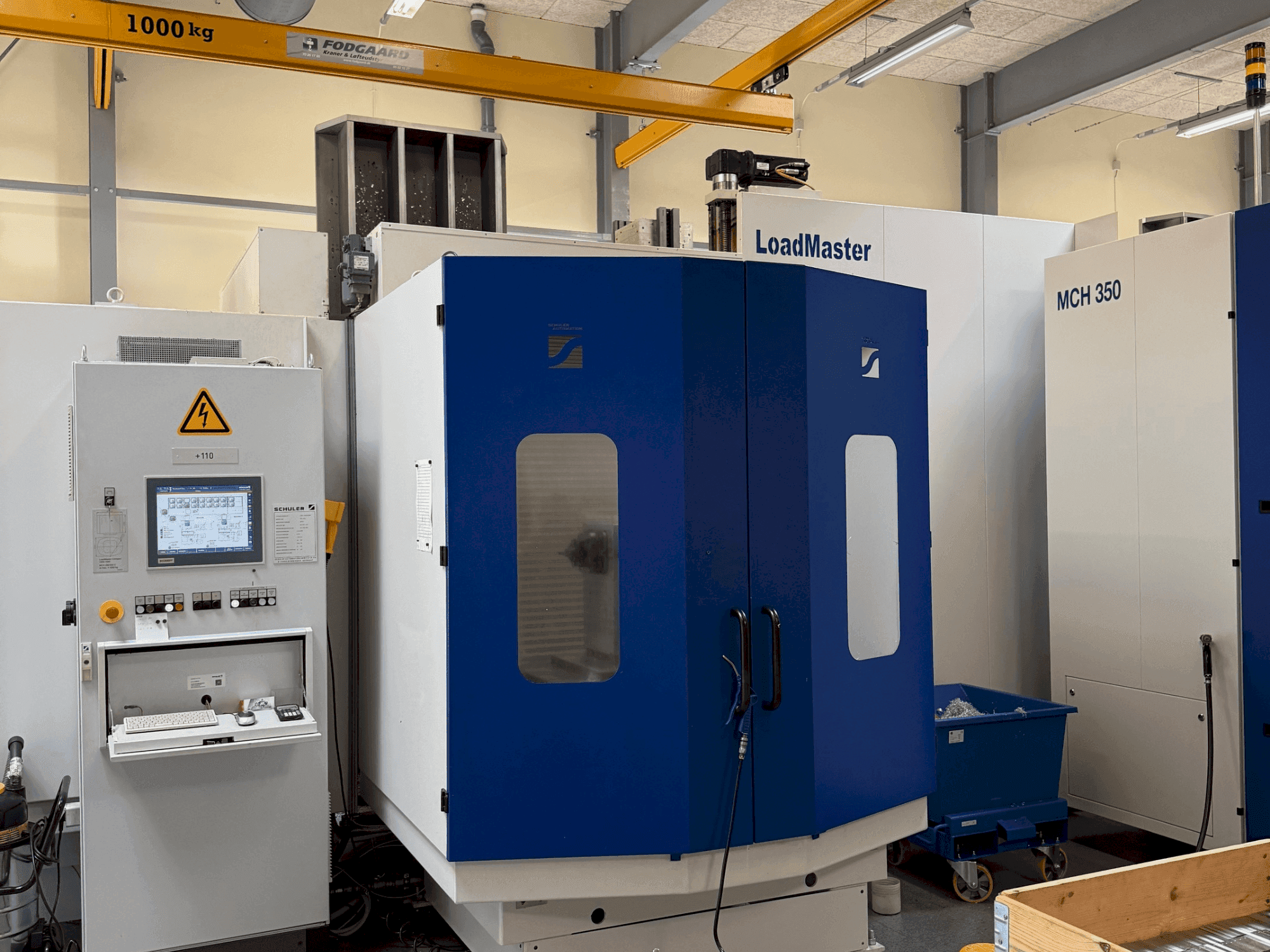 Makine HELLER MCH 300 + MCH 300 C + 22 pallet system - Önden görünüm