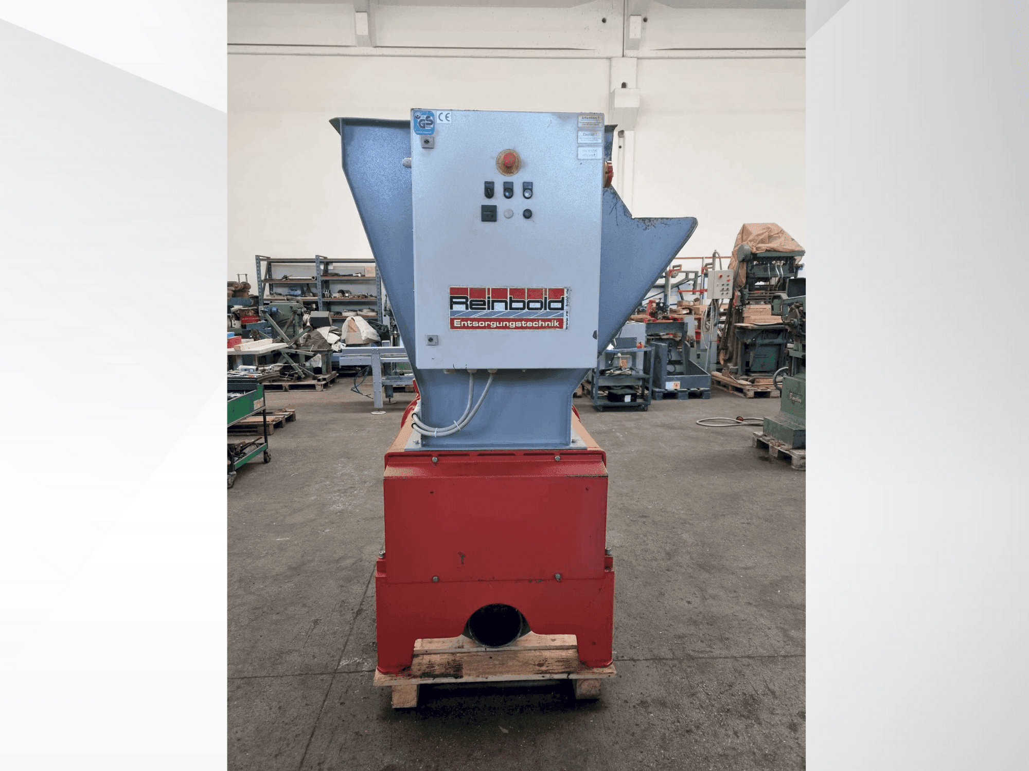 Makine REINBOLD RMZ 500 - Önden görünüm