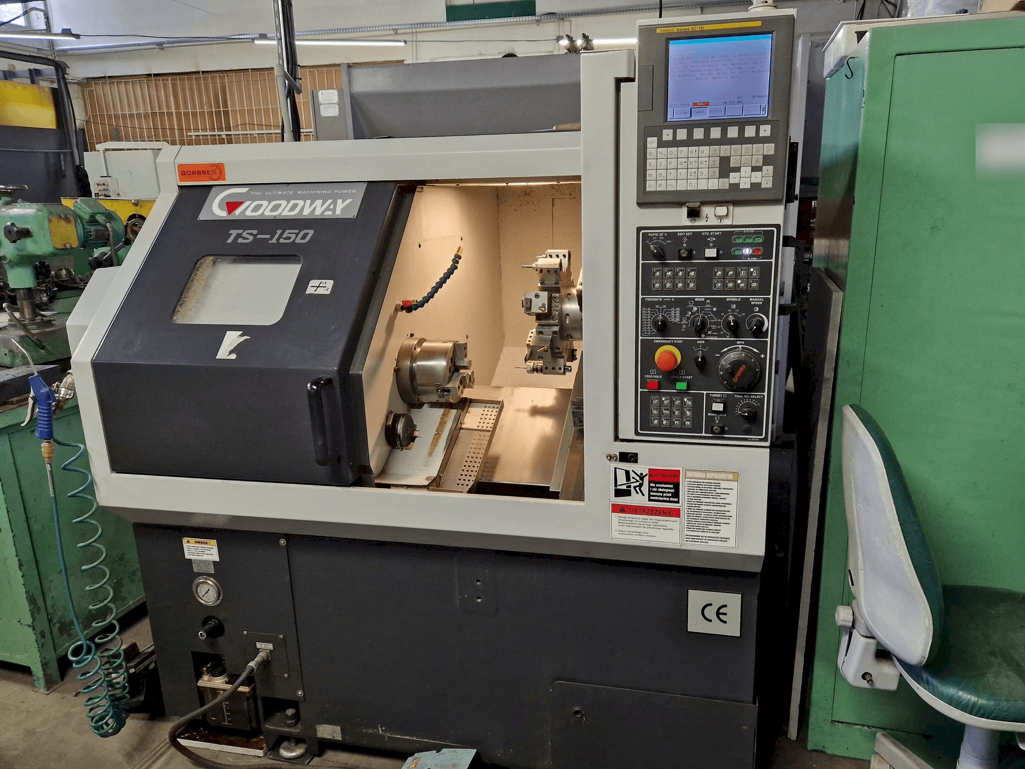 Makine Goodway TS-150M - Önden görünüm